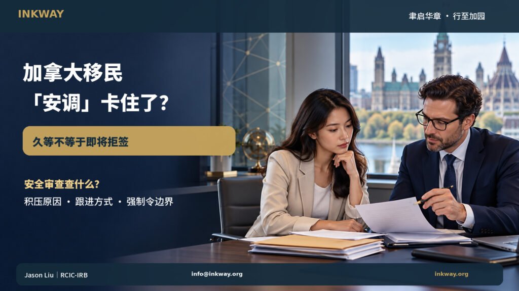 Canadian Immigration Security Screening: Why the Wait and What You Can Do 加拿大移民安调:安全审查内容、积压原因、跟进方式与强制令边界